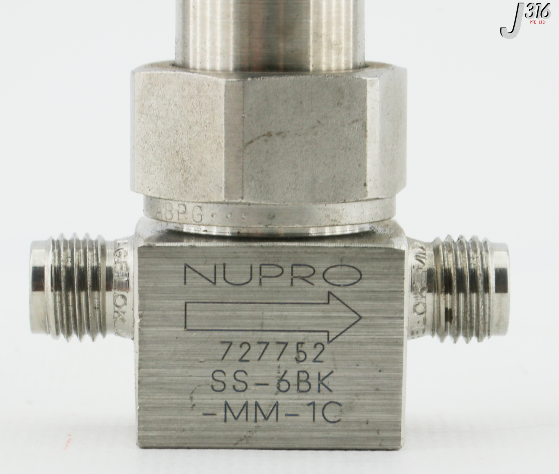 32665 NUPRO STAINLESS STEEL BELLOWS SEALED VALVE SS-6BK-MM-1C